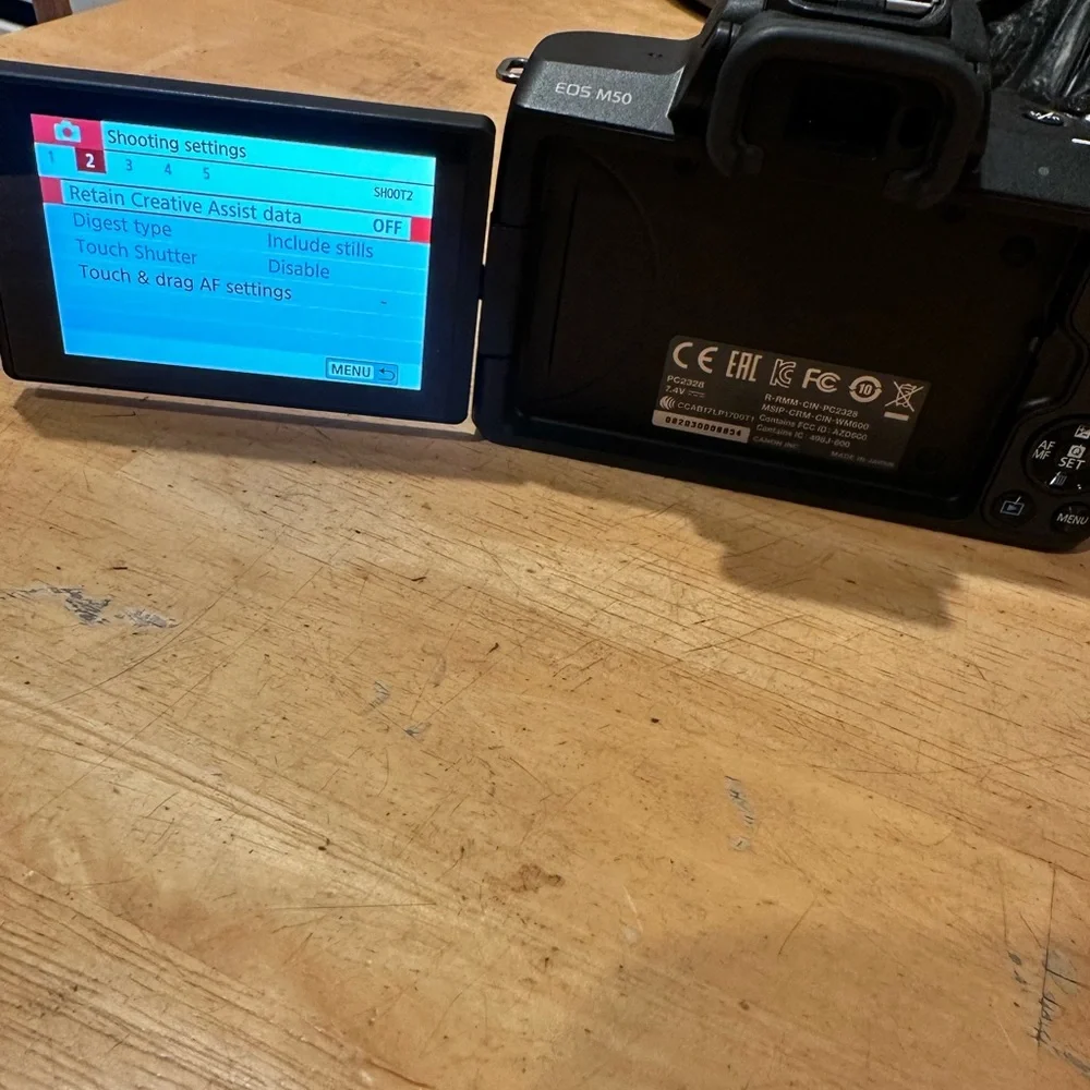 Canon EOS Black Digital Camera with Flip Screen